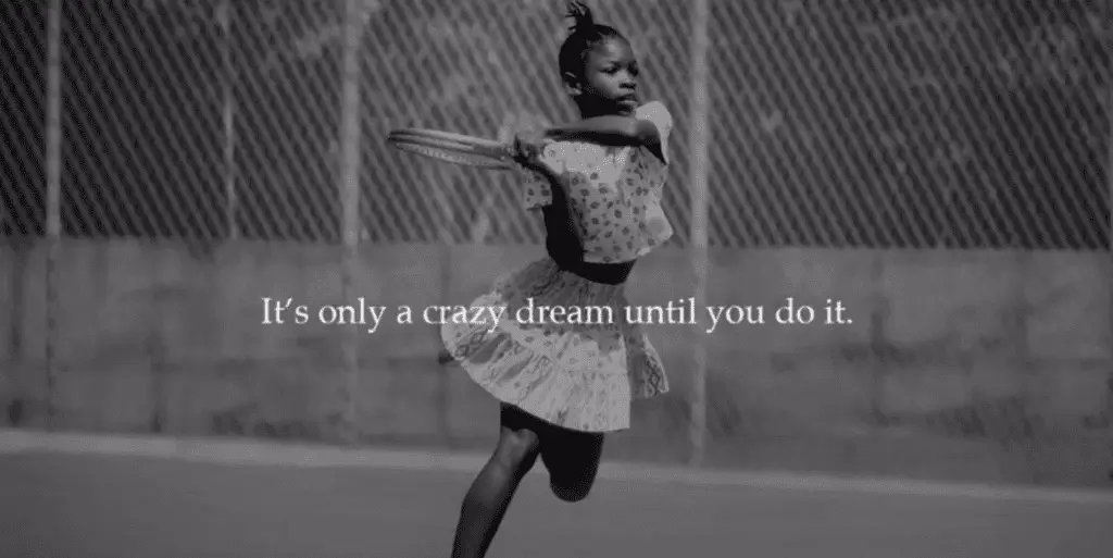 Young Serena Williams 
 - tennis - story-based marketing - 21StoryMarketing